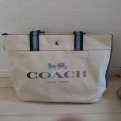 COACH アイボリー トートバッグ