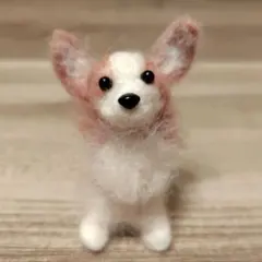 ★セール★ウェルシュ　コーギー　犬　お座り　ぬいぐるみ　羊毛フェルト