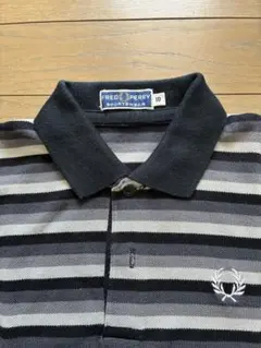 FRED PERRY ストライプ ポロシャツ(イギリス製)