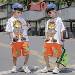 KSEA098キッズ 子供服 セットアップ 半袖 夏 Tシャツ+ショートパンツ