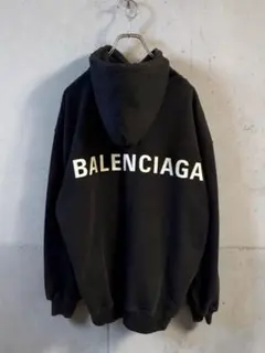 美品!!!BALENCIAGA バレンシアガ ⭐︎バックロゴ⭐︎パーカー サイズSのサムネイル