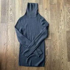 無印良品　ダークグレー タートルネック L