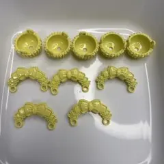 【お買い得】カゴの合金ビーズ 5セット