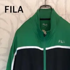 フィラ FILA トラックジャケット　胸ロゴ　 グリーン　ビッグサイズ　bov