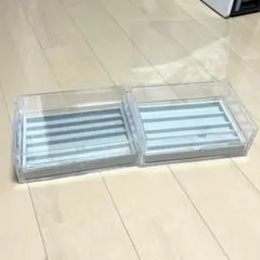 無印良品 重なるアクリルケース2段引出2個 セット クリア アクセサリーケース