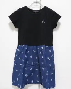 agnes b. アニエスベー ENFANT デニムコンビワンピース 10ans