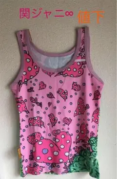 タンクトップ　関ジャニ∞ ピンク　エイター　グリーン　M ハート