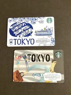 ⭐︎ご当地限定！スターバックスカード⭐︎ 東京限定　新旧カードセット