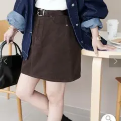 コーデュロイ ミニスカート