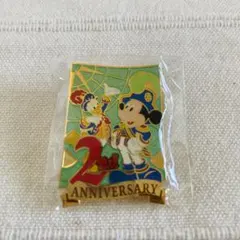 東京ディズニーランド2周年アニバーサリーピンバッチ　ミッキーマウス　ディズニー
