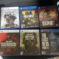 PS5 PS4 ソフト 4本セット まとめ売り - メルカリ