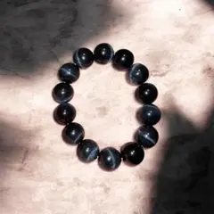 黒色天然石ビーズブレスレット