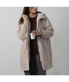 ［超美品］XH3Hb ゲベック　B'2nd グレー ファー付きモッズコート 本物ゲベックXH3HbビーセカンドB2ndダメージ加工毛皮ファーコットン