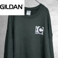 GILDAN グリーン トレーナー スウェット 長袖 メンズ XL ギルダン