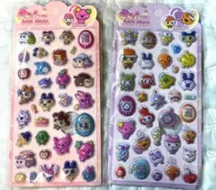 2枚セット　たまごっち　ステッカー　3Dシール　ボンボンドロップシール風