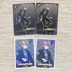 からぴち　うり　カラフルピーチチップス　カード　ステッカー