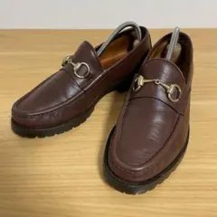 GUCCI ホースビット ローファー ブラウン 40 - メルカリ