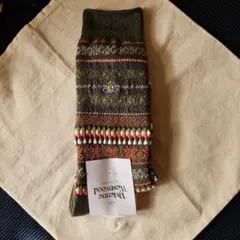 ヘリテイジウエア フェアアイル柄ソックス 23-25cm