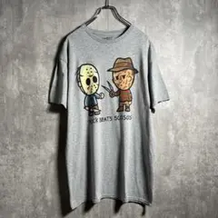 ✖︎【綺麗】エルム街の悪夢，13日の金曜日，フレディVSジェイソン，Tシャツ