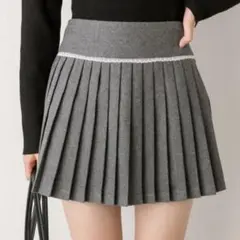 OLIVE des OLIVE ヨークレースミニプリーツスカート