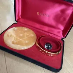 美品】RAJAS ラジャスリング ルビー付 ブレスレット 箱付き 新リンパ