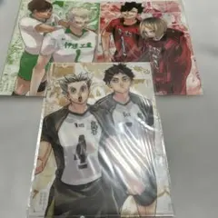 ハイキュー!! クリアファイルセット　伊達工、音駒、梟谷６枚