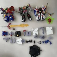 熱血最強ゴウザウラーHG 1/300 プラモデル 完成品3体セット　ジャンクのサムネイル