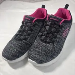 SKECHERS 〔 スケッチャーズ 〕ブラック ピンク スニーカー