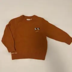 ユニクロ アニヤハインドマーチ コラボ ニット セーター キッズ オレンジ