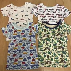 ミキハウス　肌着　100 まとめ　車　保育園　入園