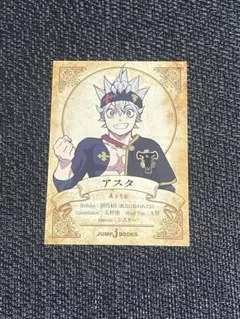 ブラッククローバー アスタ 小説購入特典 カード