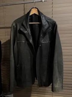 ロエベ　レザージャケット　シングル