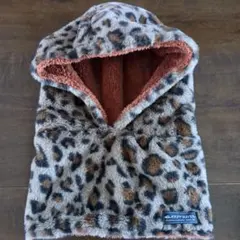 KRIFF MAYER ヒョウ柄フード付きネックウォーマー