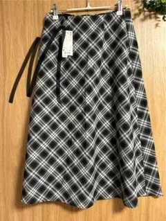 ユニクロ チェックフレアスカート Mサイズ