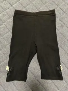 プティマイン ディズニー　リブ　レギンス　黒　90