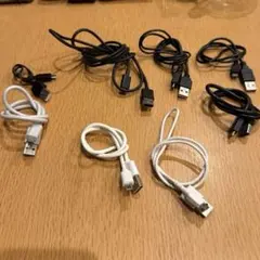 USBケーブル ホワイト ブラック　　8本セット