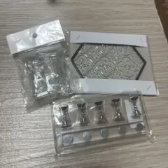 ネイル用品　ガラススタンド　セルフネイル　チップスタンド　ジェルネイル