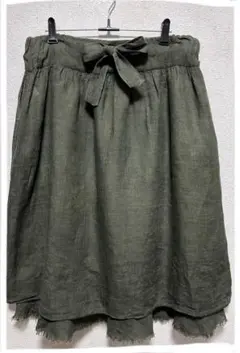 quadro 麻スカート