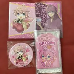 さとみ クリアファイル ハート缶バッジ セット - メルカリ