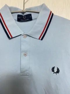 フレッドペリー G3600 ポロシャツ 水色　黒　38 Mサイズ 半袖 鹿の子 FRED PERRY - フレッドペリー G3600 ポロシャツ 赤紫 水色 38 Mサイズ