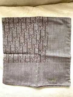 【Christian Dior】　トロッター　ハンカチ　ブラウン