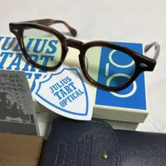 美品！ジュリアスタートオプティカルARデミアンバー46□22度なしグリーン25%