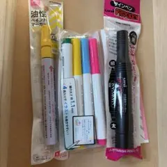 マーカー 3点セット 油性ペイント 水性プロッキー