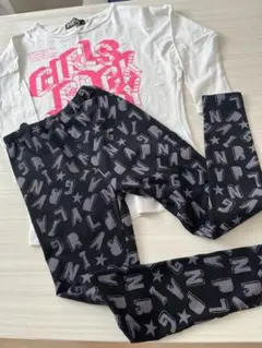 ZIDDY薄手ロンT、ANAPGIRLレギンス