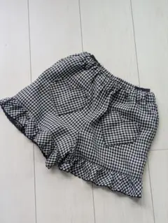 mezzo piano ギンガムチェック フリルショートパンツ
