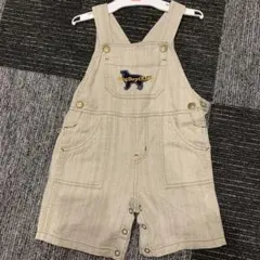 ベージュ オーバーオール 0-95cm