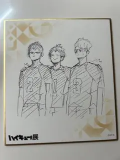 ハイキュー 影山飛雄 月島蛍 山口忠ハイキュー展 色紙