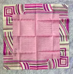 【 新品・未開封 】婦人・ハンカチ　カルロス・ファルチ　ピンク　SOGO