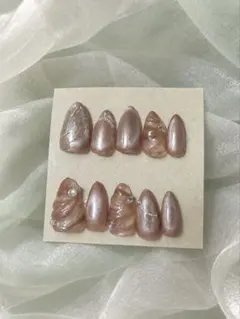 ネイルチップ マグネットネイル ピンクベージュ