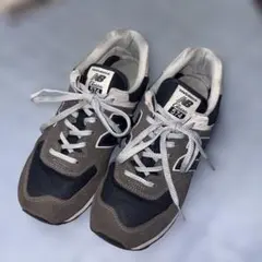 New Balance ML574EI2 27.5cm グレー×ネイビー